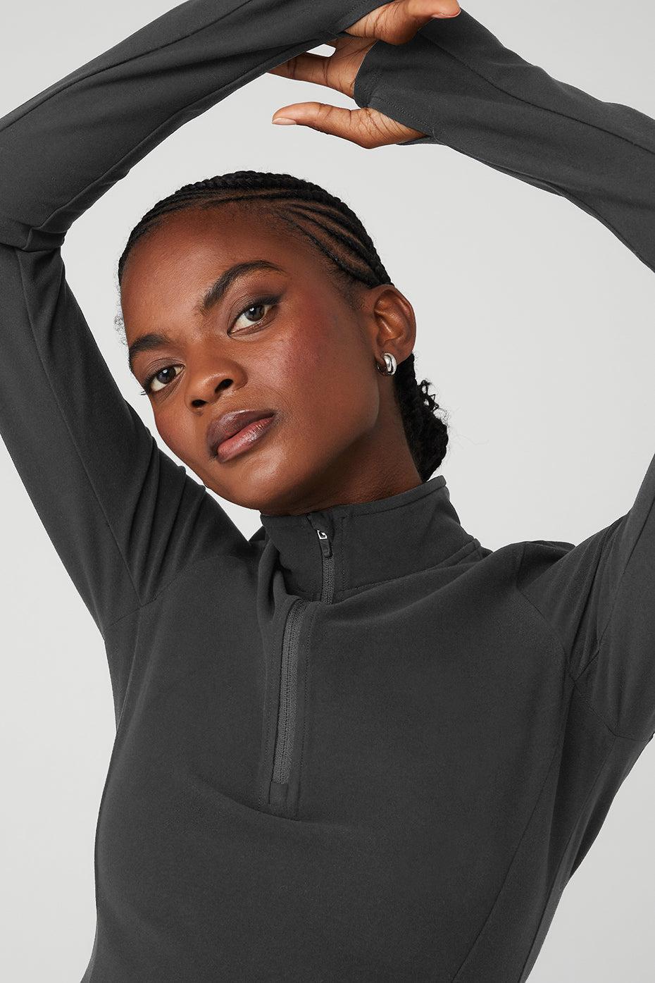 Alosoft 1/2 Zip Rapid Pullover - Anthracite Female Product Image