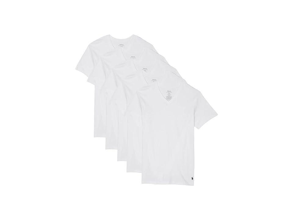 Polo Ralph Lauren Short Sleeve V-Neck Undershirt T-Shirt 5 Product Image