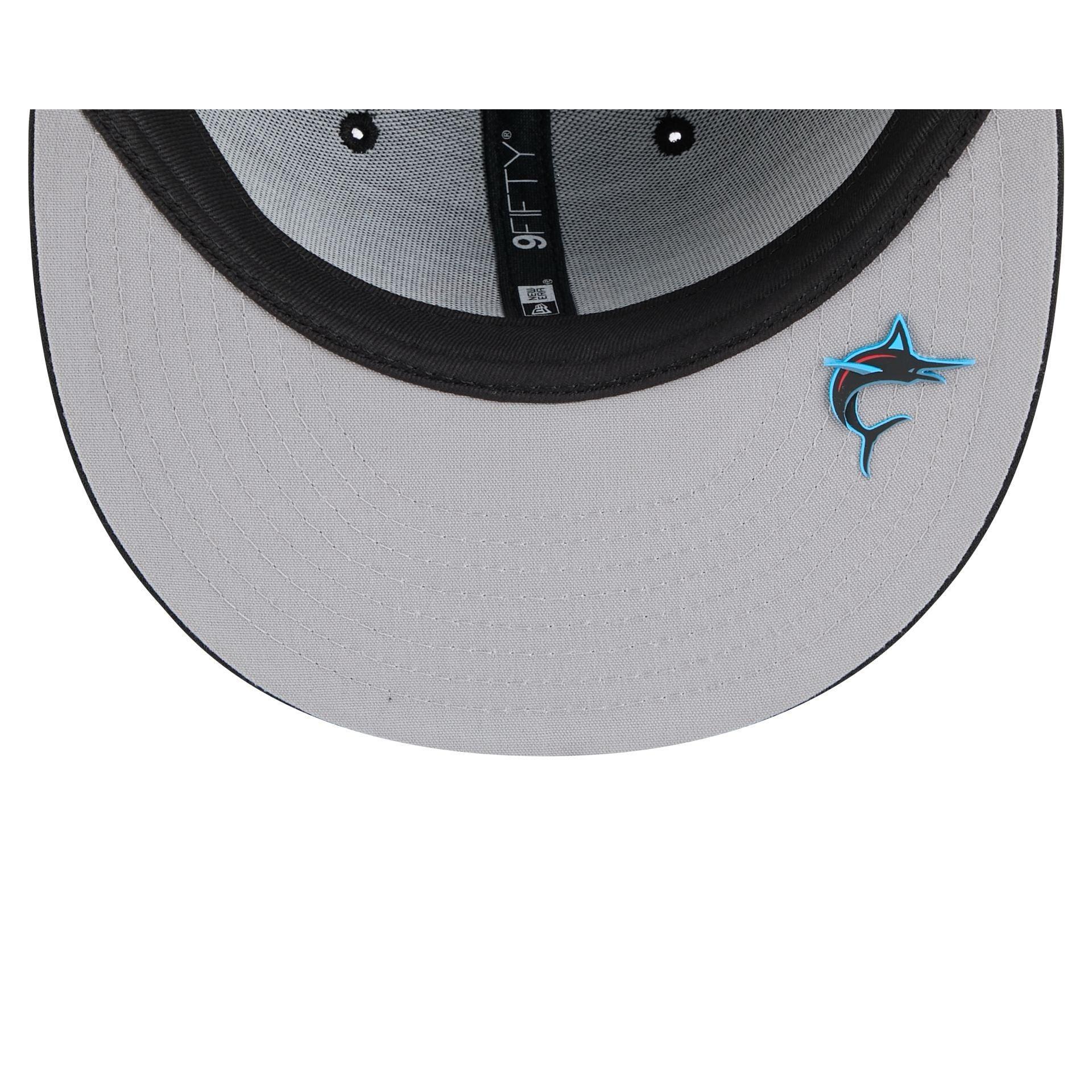 Miami Marlins 2025 Clubhouse Alt 9FIFTY Snapback Hat Male Product Image