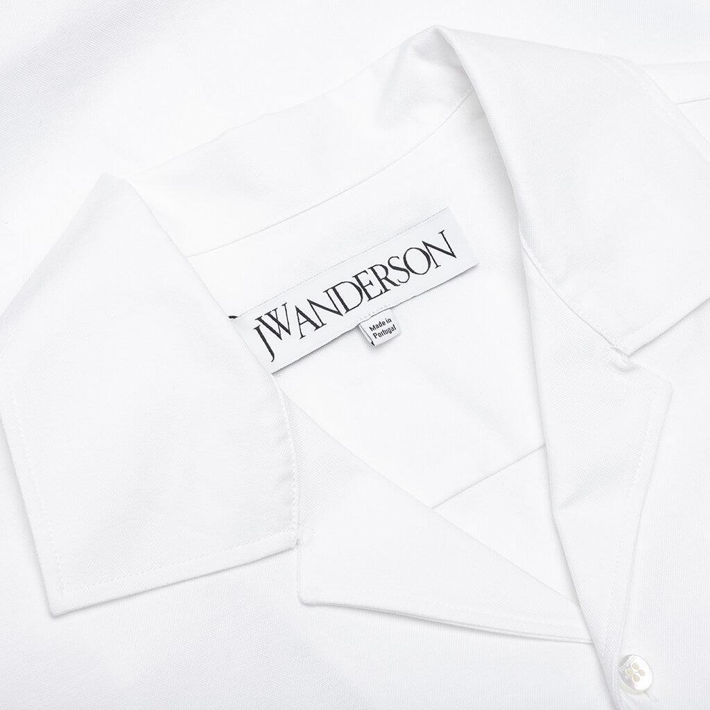 Double Layer Short Sleeve Shirt - White Male Product Image