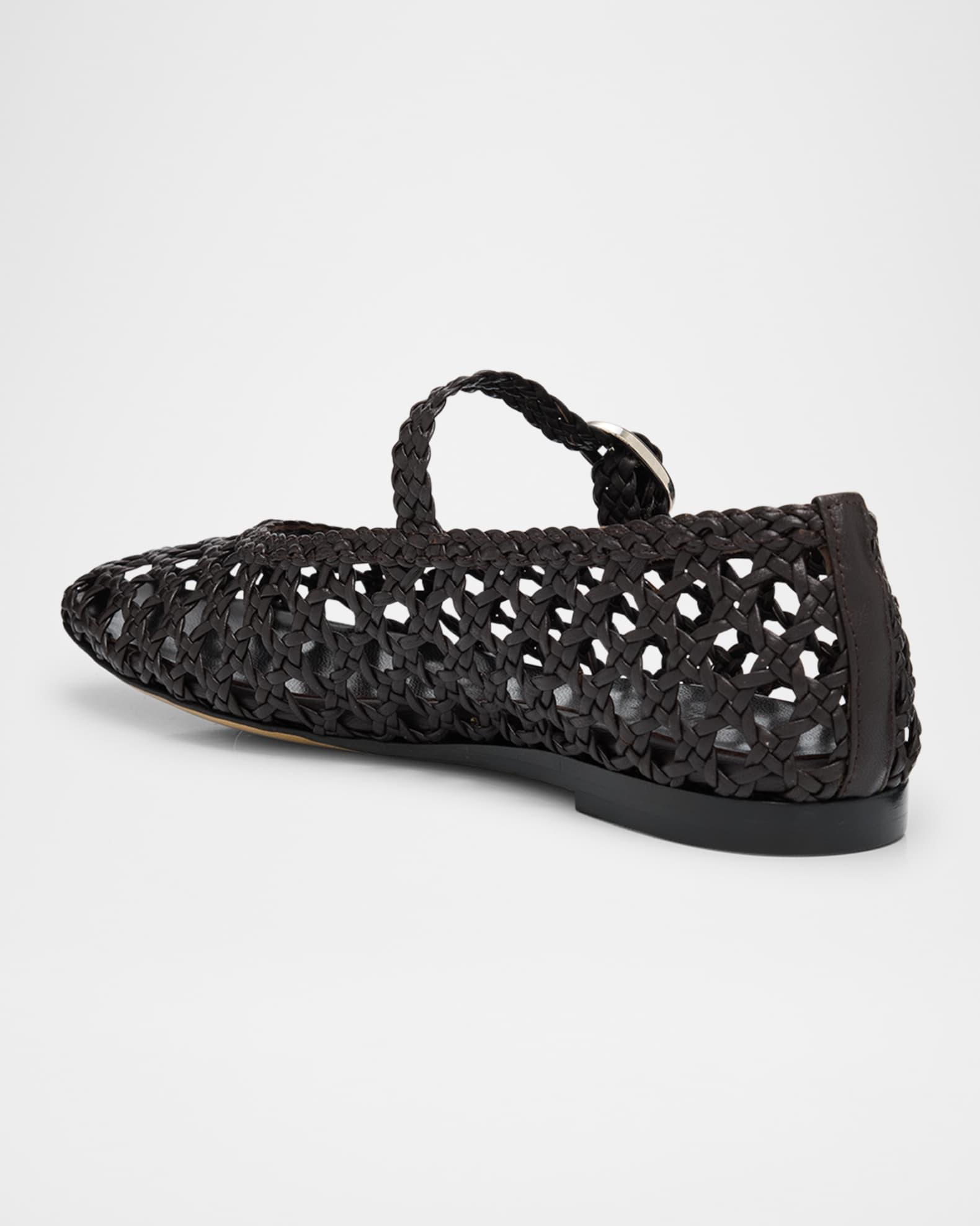 Woven Mary Jane Ballerina Flats Product Image