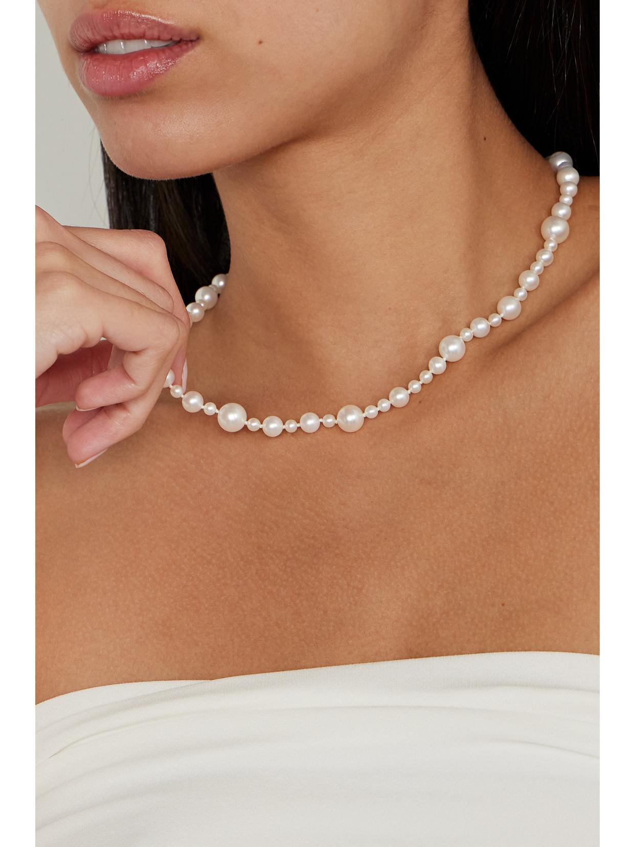 MIZUKI 14-karat Gold Pearl Necklace Product Image