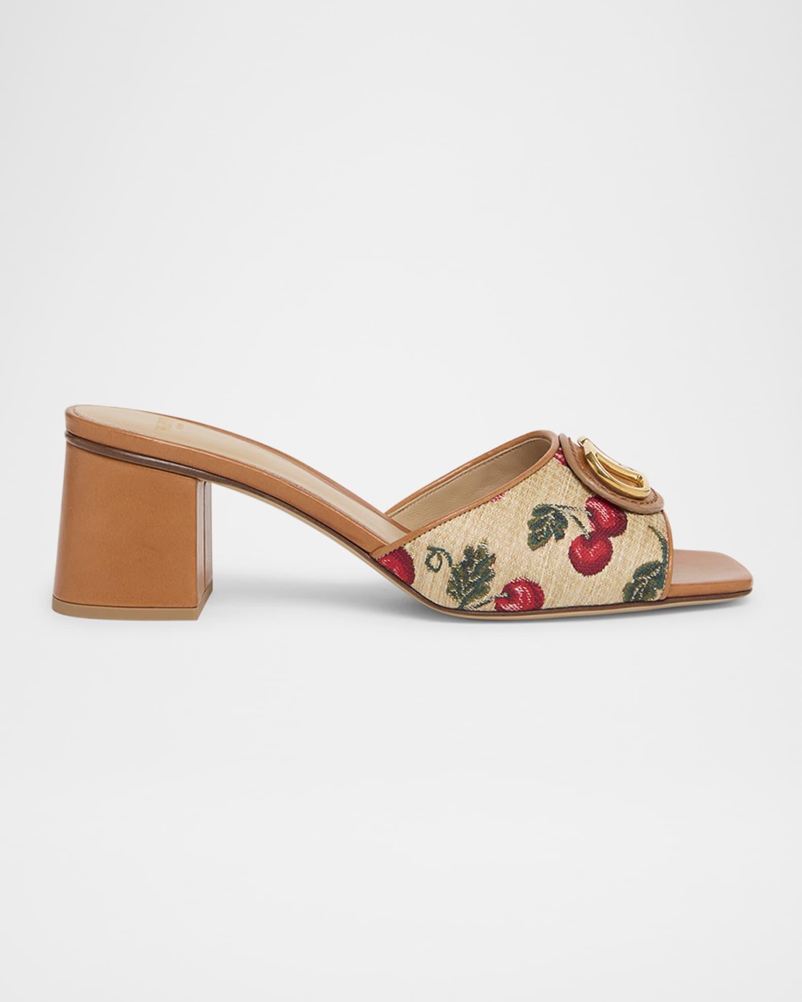 VLogo Medallion Cherry Slide Sandals Product Image