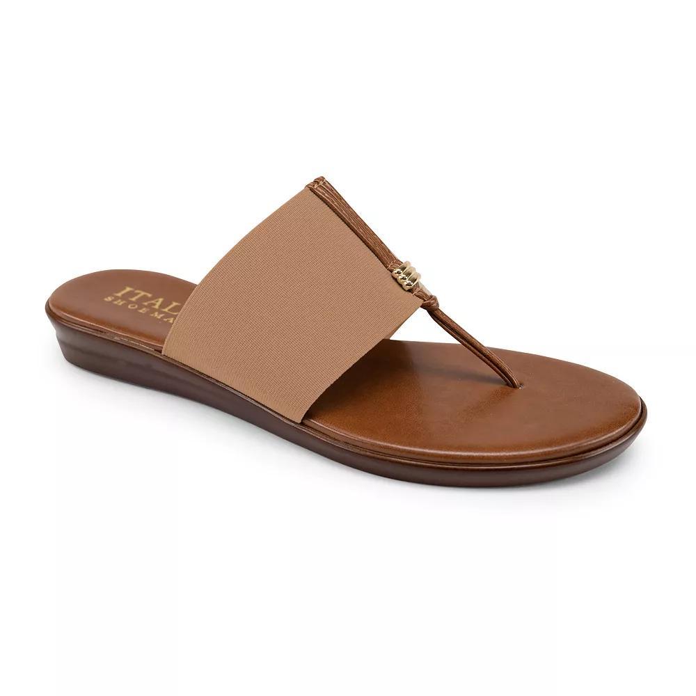 Italian Shoemakers Afia Women's Thong Sandals, Size: 10, Brown Product Image