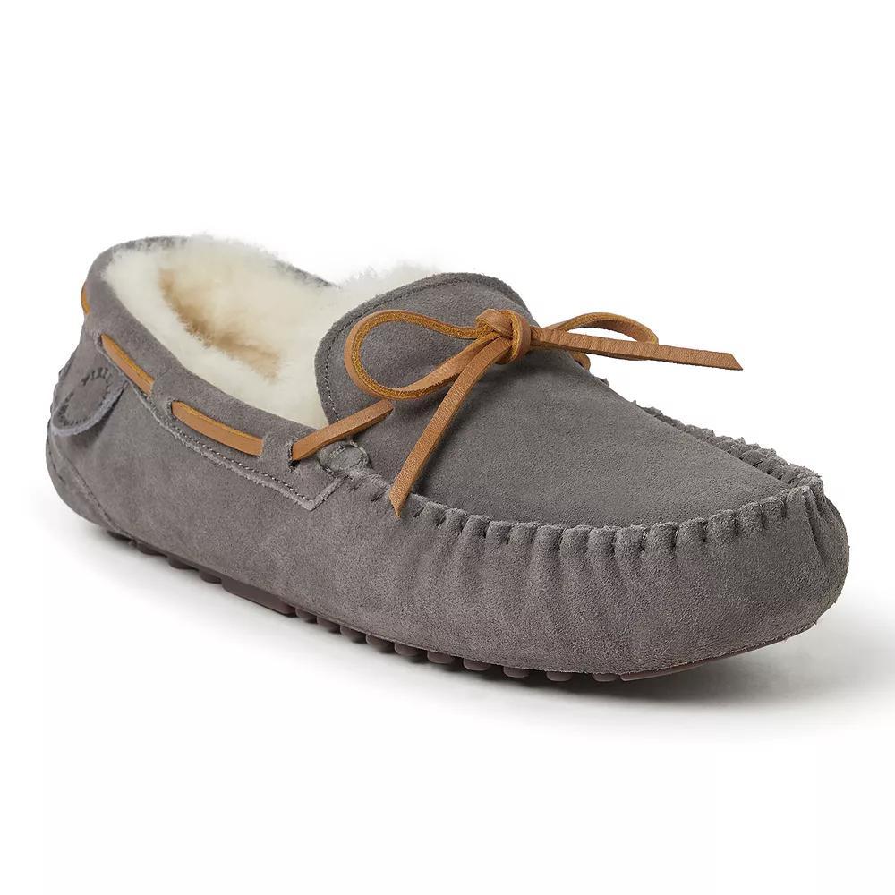 Fireside By Dearfoams Victor Shearling Mens Moccasin Slippers Product Image