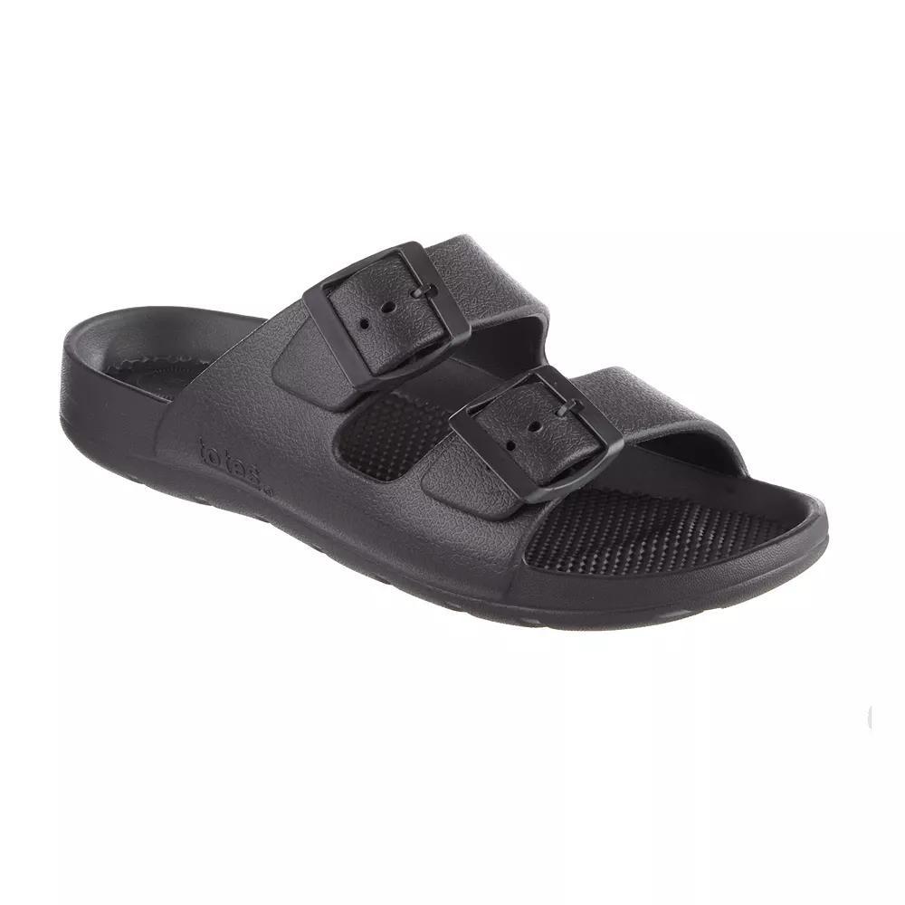 totes Women's Everywear® Double Buckle Adjustable Slide Sandals, Size: 8, Navy Blue Product Image