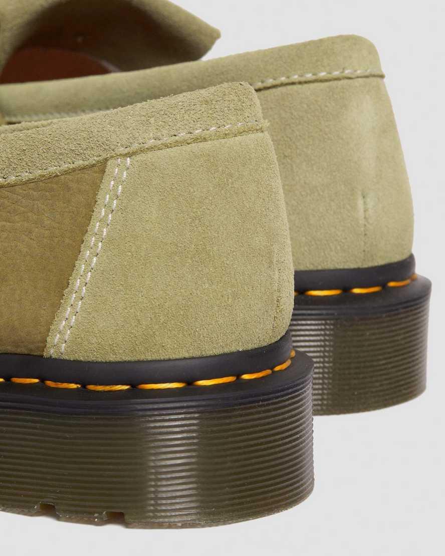 Adrian Tumbled Nubuck Leather Tassel Loafers Product Image