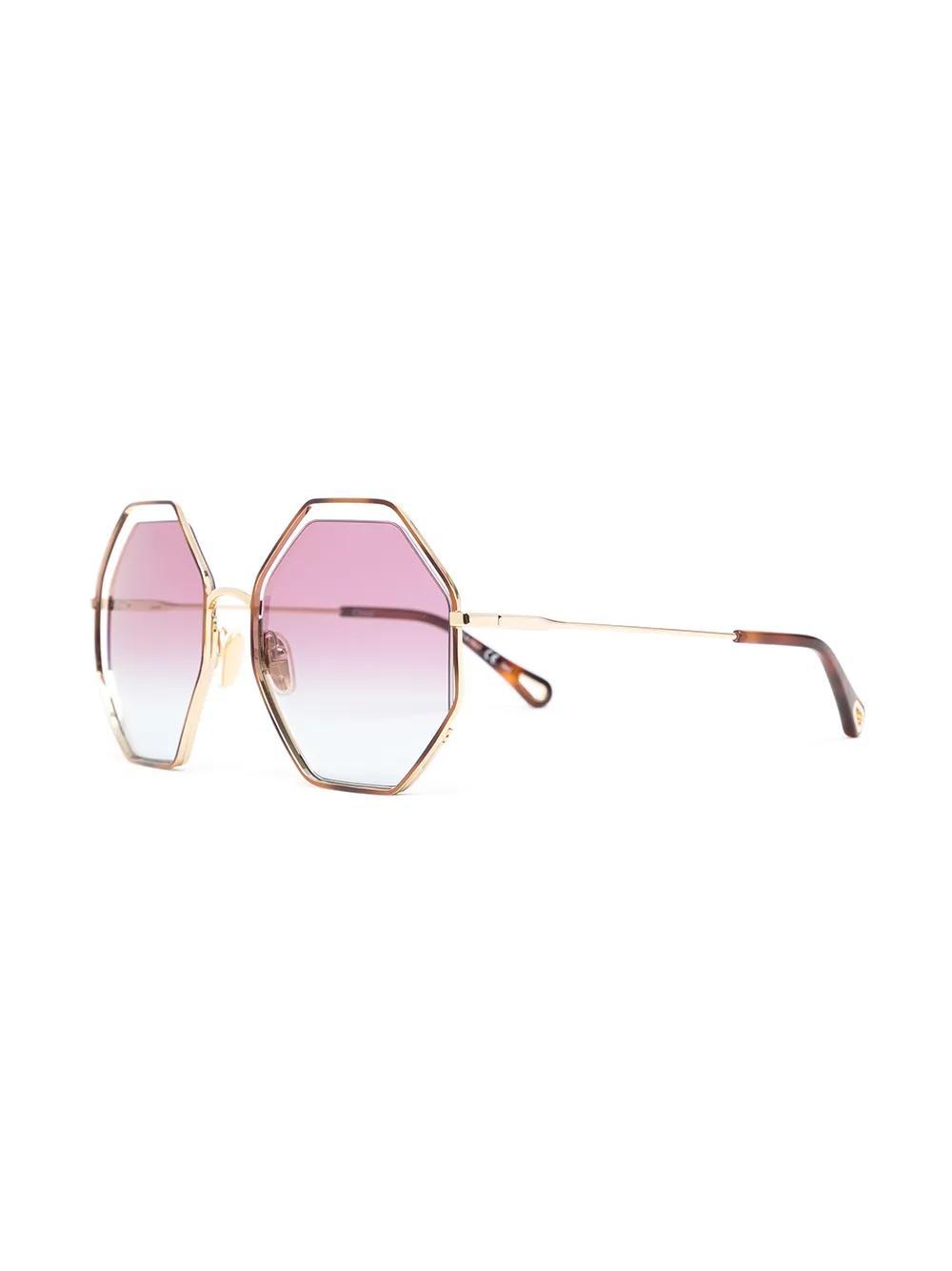 CHLOÉ Octagonal-frame Sunglasses In Violett Product Image