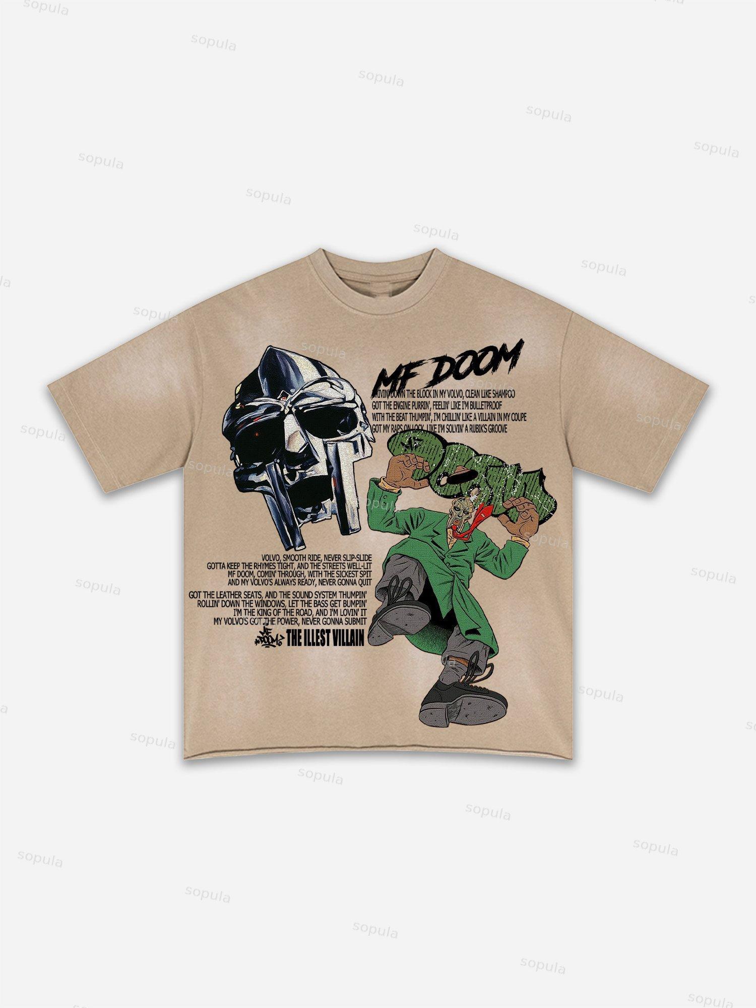 Lips Graphic Print Washed T-shirt Product Image