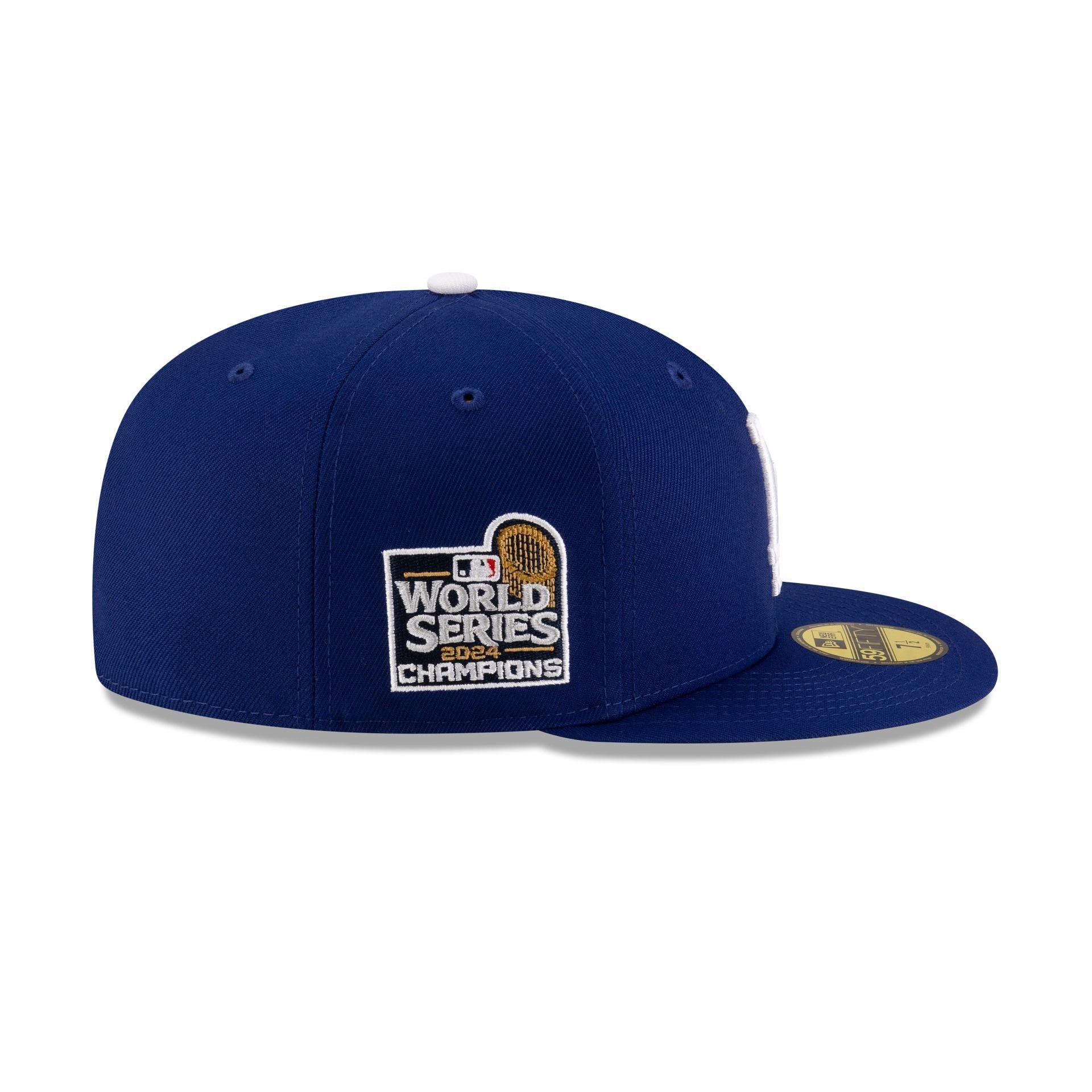 Los Angeles Dodgers 2024 World Series Champions Dark Royal 59FIFTY Fitted Hat Male Product Image