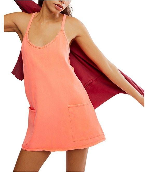 FP Movement Hot Shot V-Neck Sleeveless Patch Pocket Mini Dress Product Image