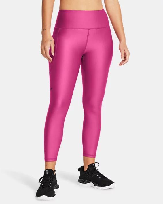 Women's Under Armour HeatGear® No-Slip High-Rise Ankle Leggings, Size: Small, Grey Heather Product Image