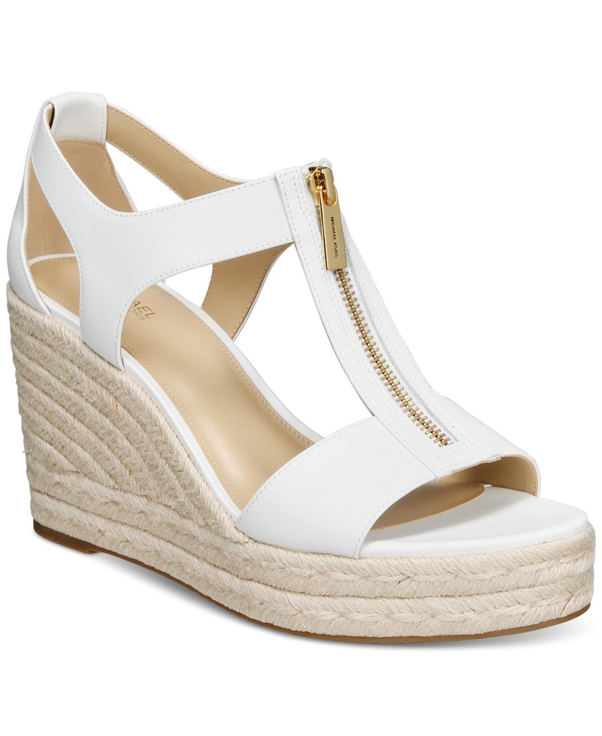 MICHAEL Michael Kors Berkley Mid Wedge (Denim) Women's Shoes Product Image