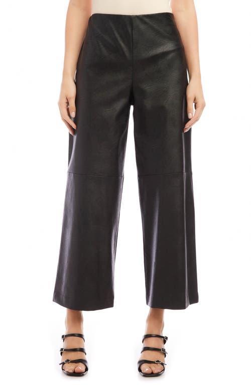 Karen Kane Cropped Faux Leather Pants 1) Women's Jumpsuit & Rompers One Piece Product Image