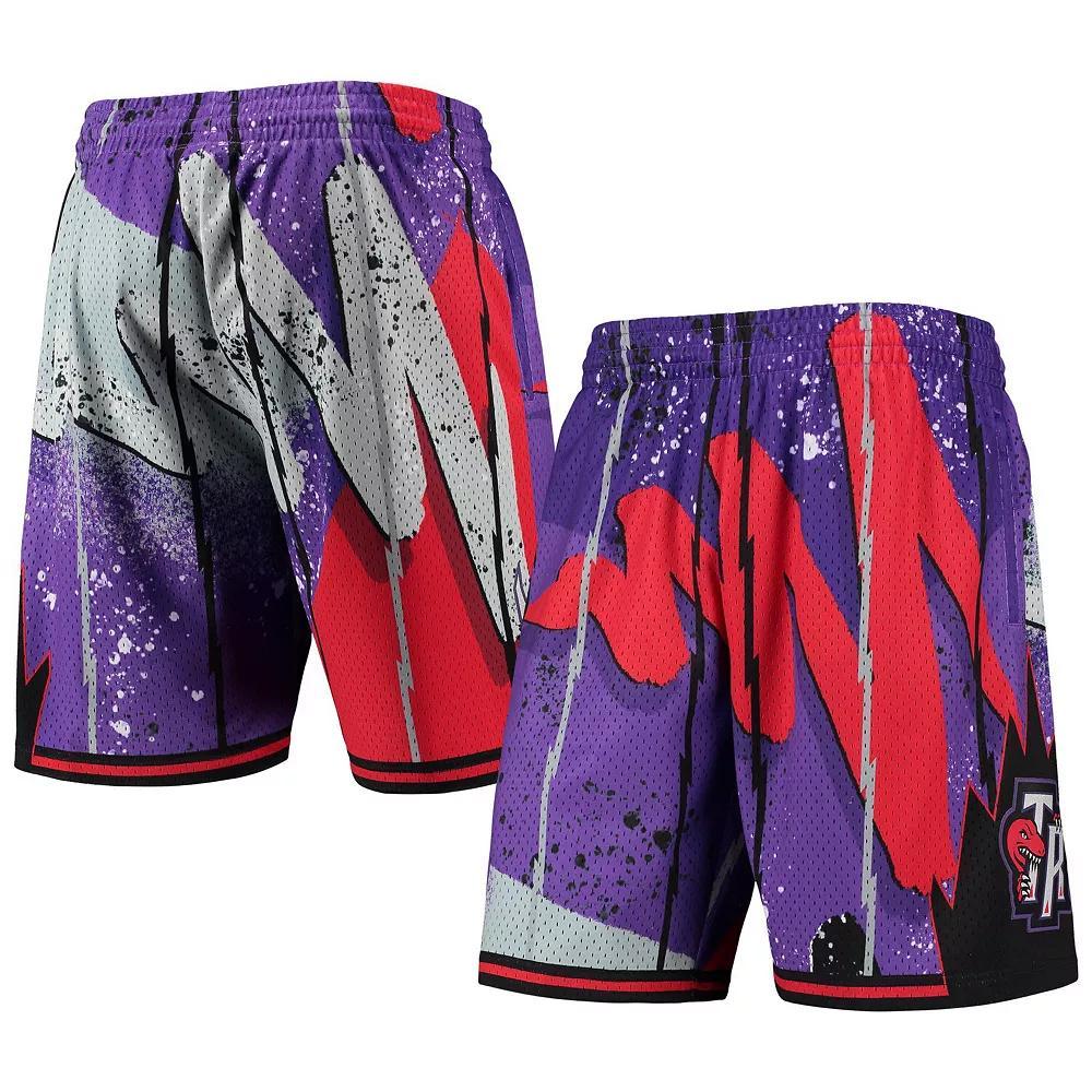Men's Mitchell & Ness Purple Toronto Raptors Hardwood Classics 1998 Hyper Hoops Swingman Shorts, Size: XL, Rpt Purple Product Image