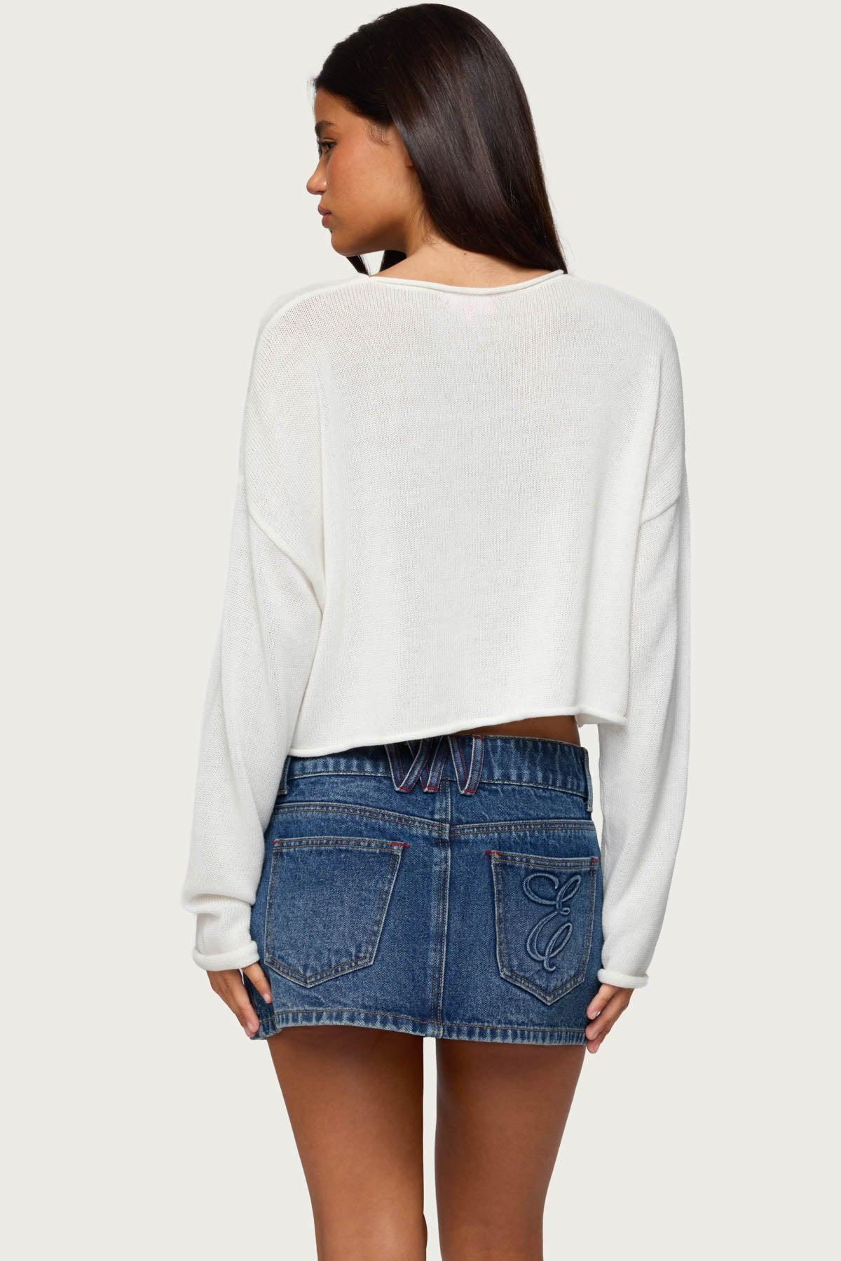 Lobster Babe Oversized Knit Top Product Image