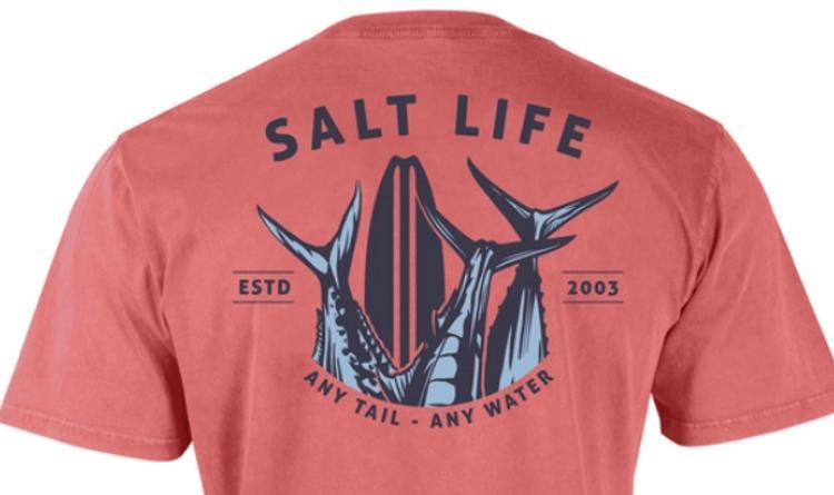 Salt Life® Men's S/S Mineral Red Any Tail Any Water T-Shirt Product Image