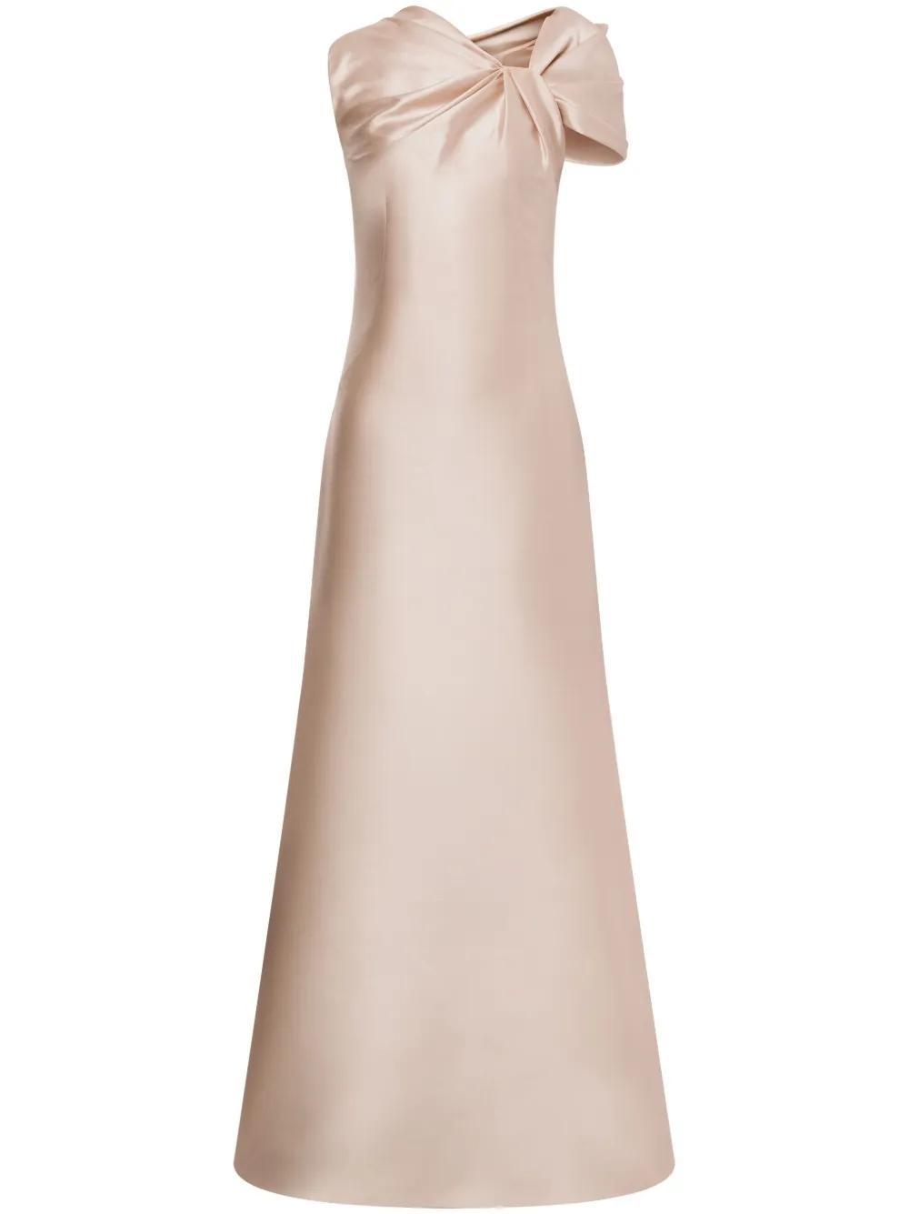ALBERTA FERRETTI Gathered Gown In Gold Product Image