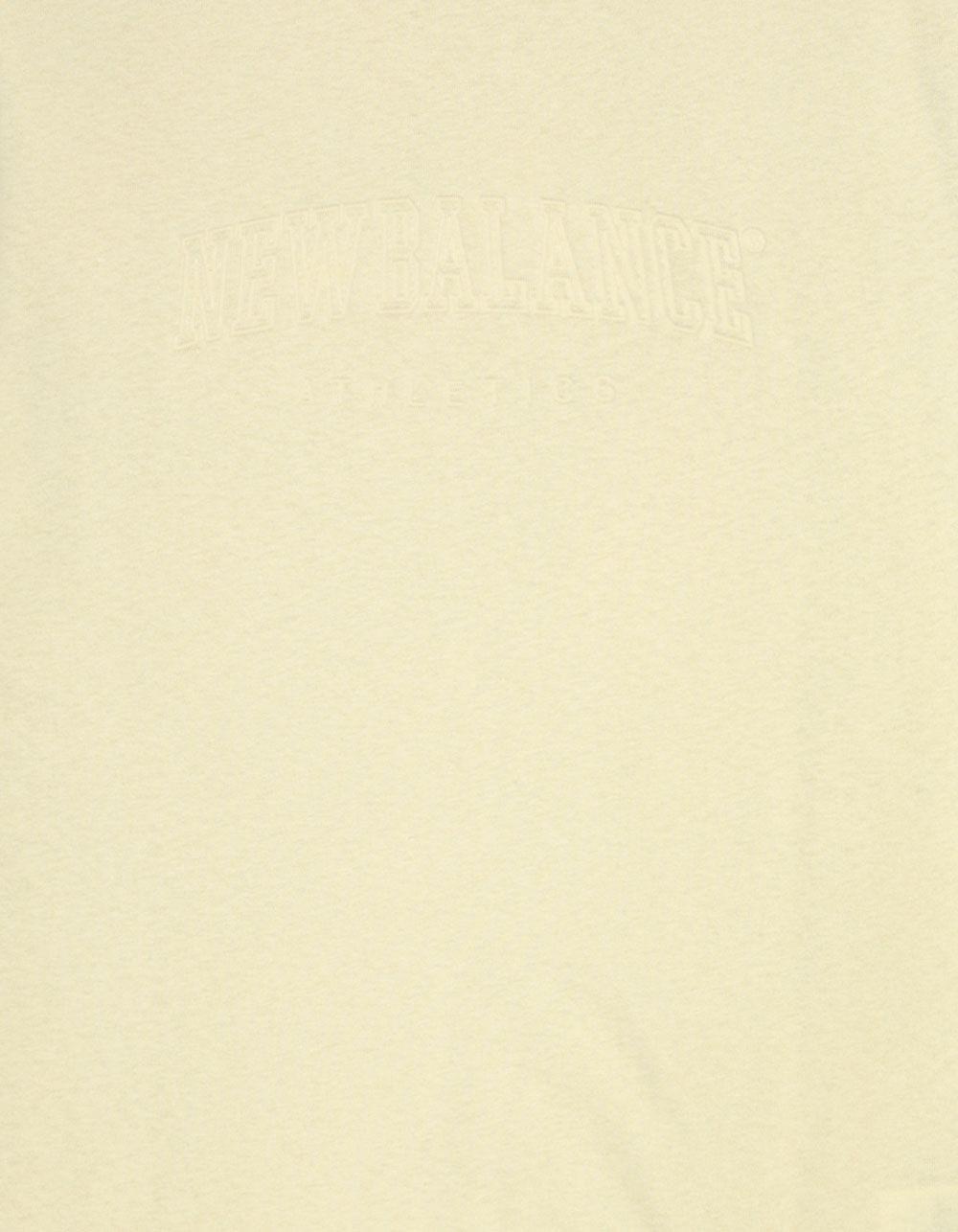 NEW BALANCE Embossed Varsity Jersey Mens Tee - SAND Product Image