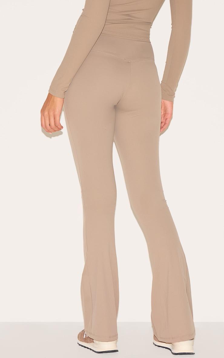 Deep Taupe Sculpt Flare Yoga Pants Product Image