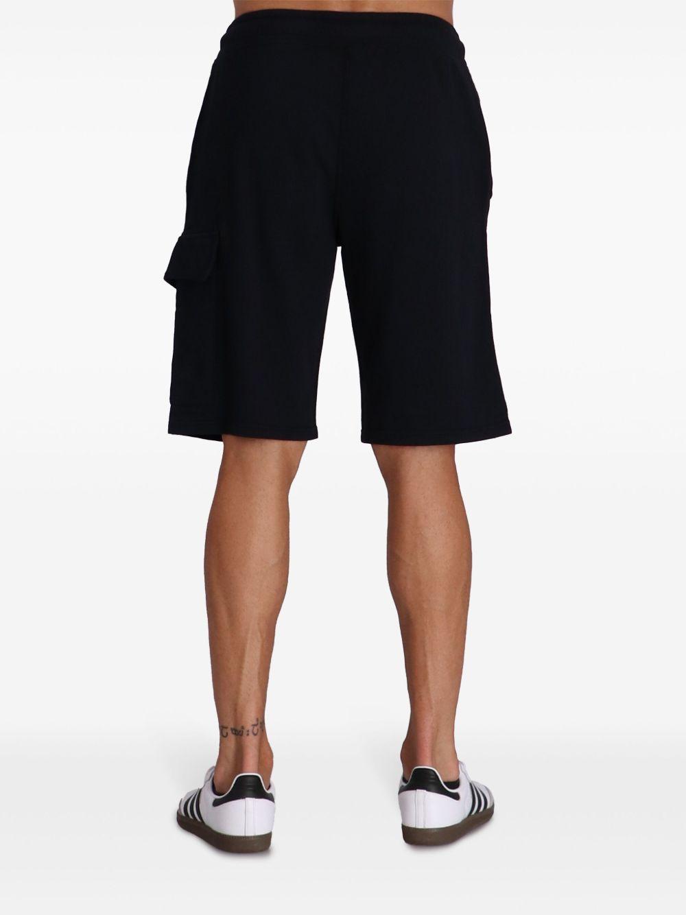 Lens-detail fleece track shorts Product Image