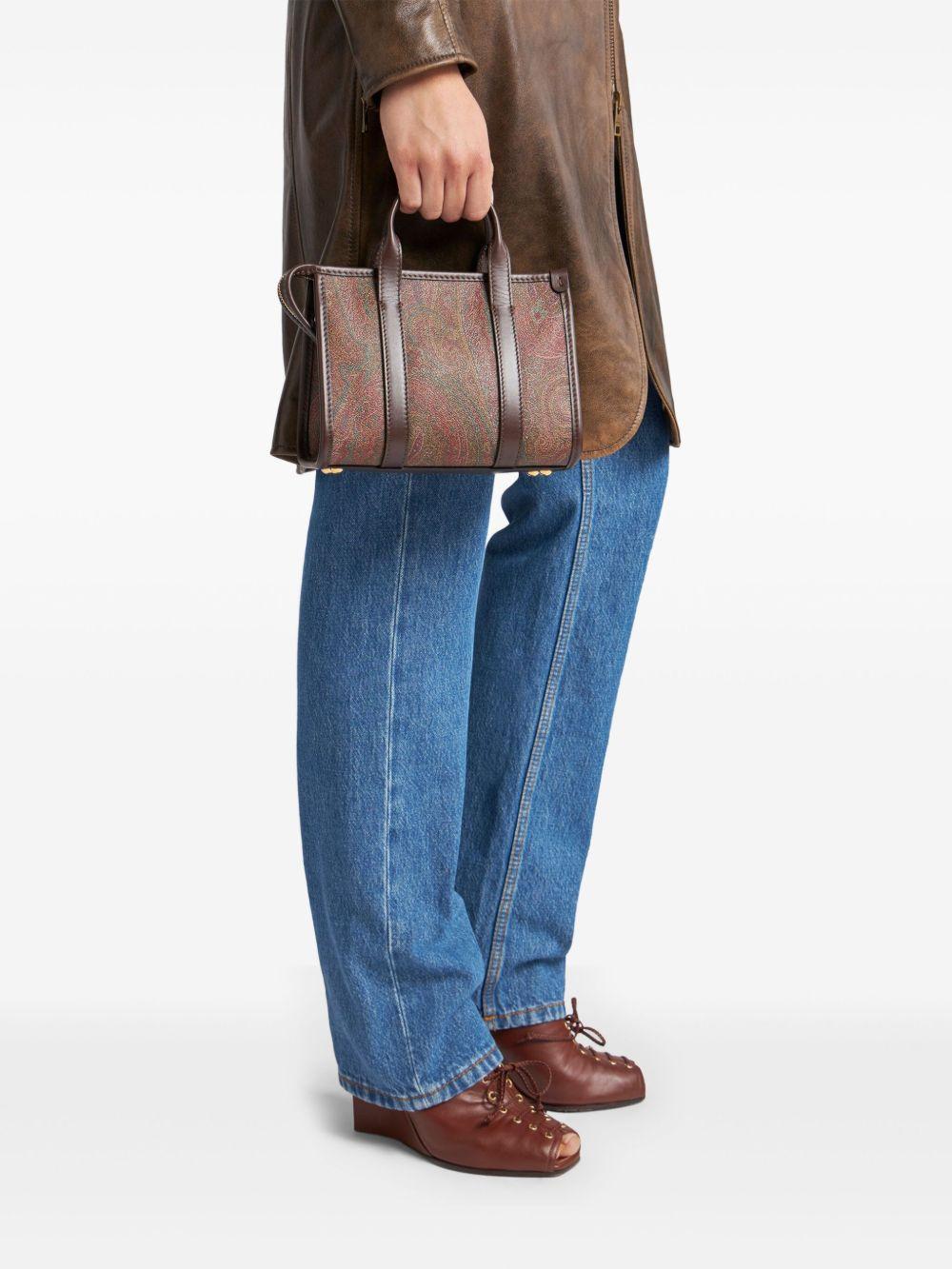 mini paisley-jacquard tote bag Product Image