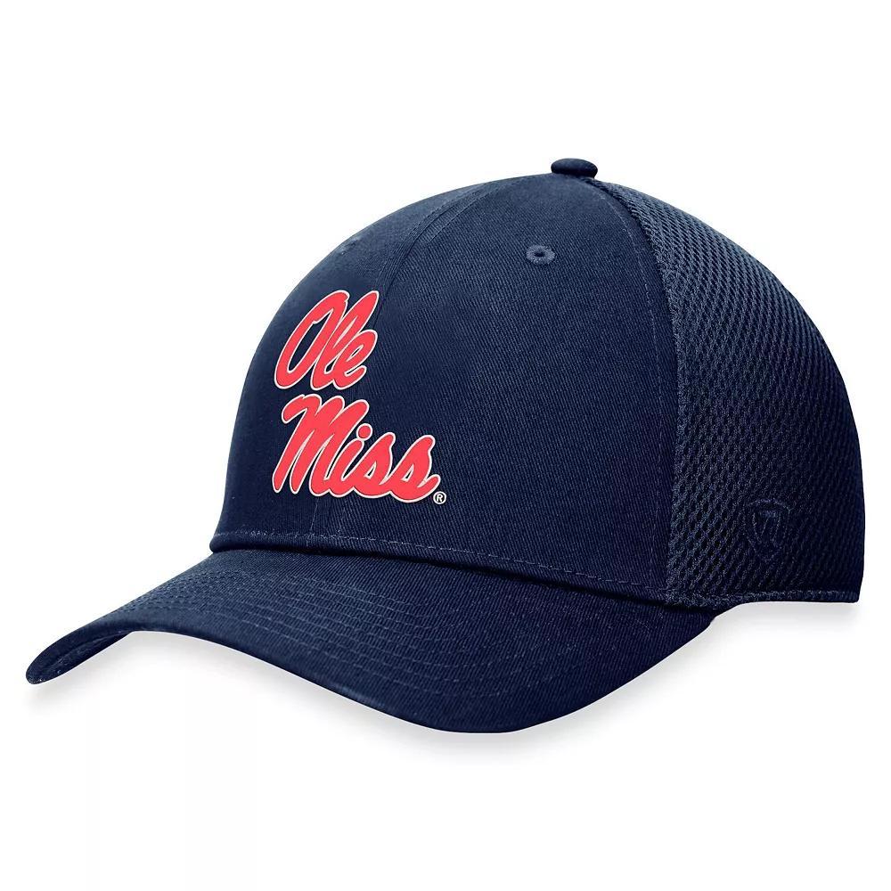 Men's Top of the World Navy Ole Miss Rebels Spacer Flex Hat, Size: Large/XL, Blue Product Image