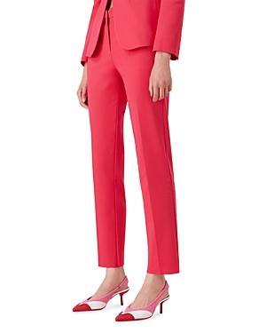 Cropped Stretch Cotton Trousers Product Image