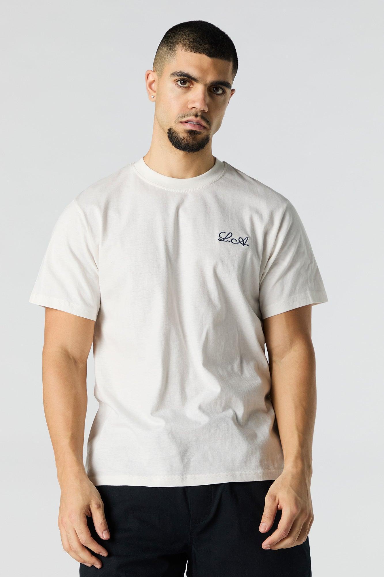 Embroidered T-Shirt Male Product Image