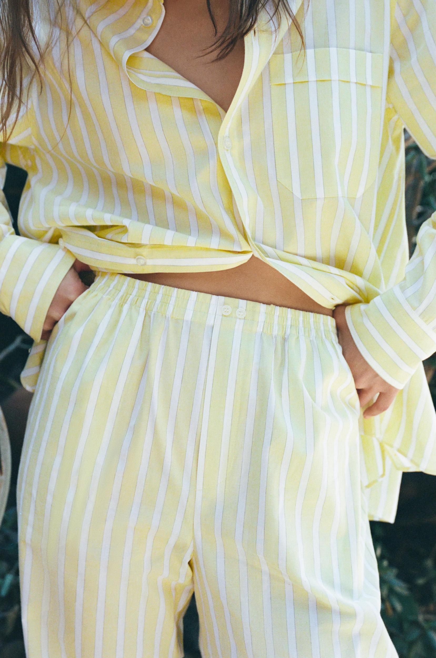 STRIPED PAJAMA SHIRT Product Image