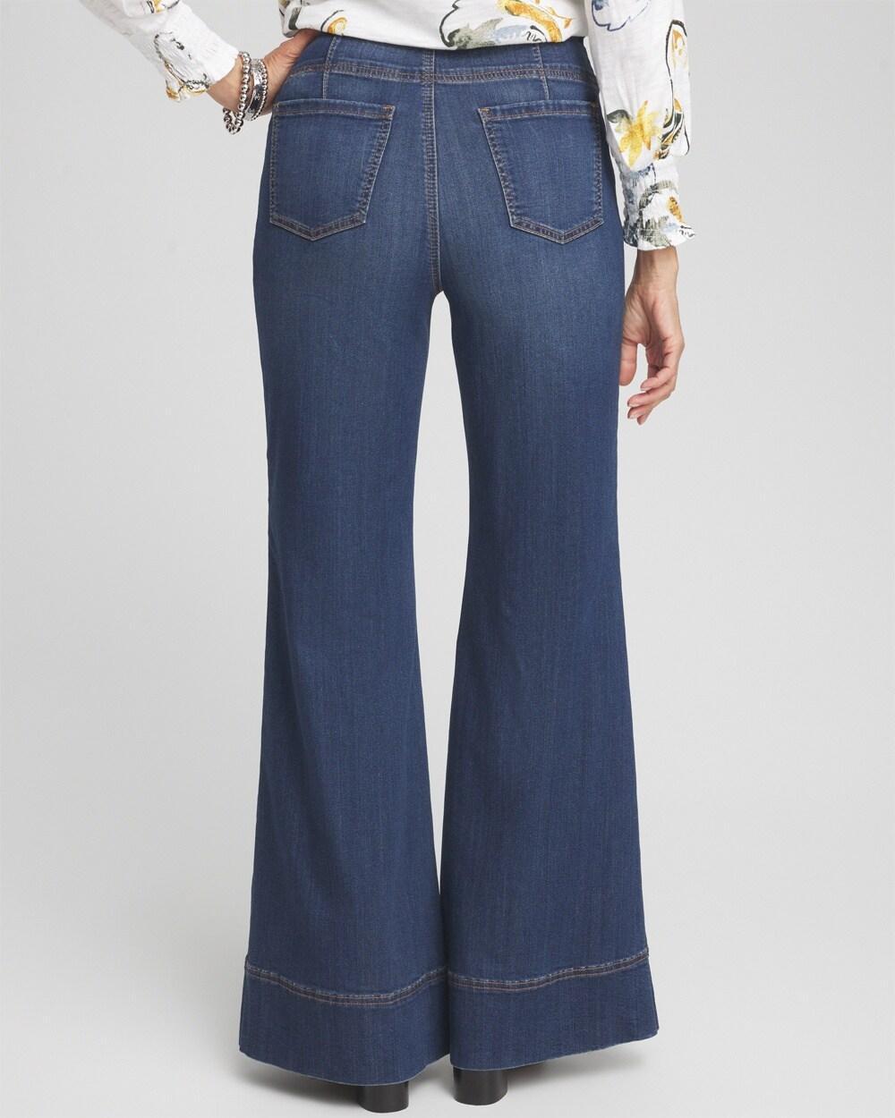 Petite Pull-On Flare Trouser Jeans Product Image