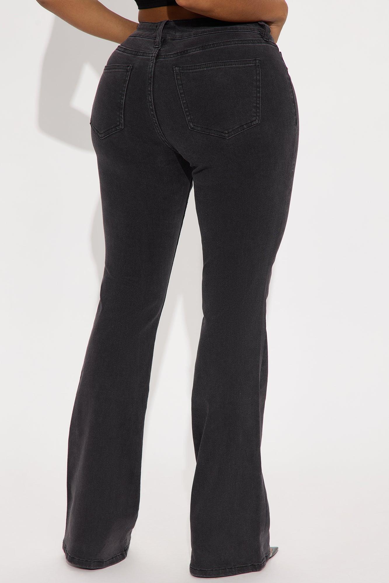 Best Ever Low Rise Flare Jeans - Black Wash Product Image