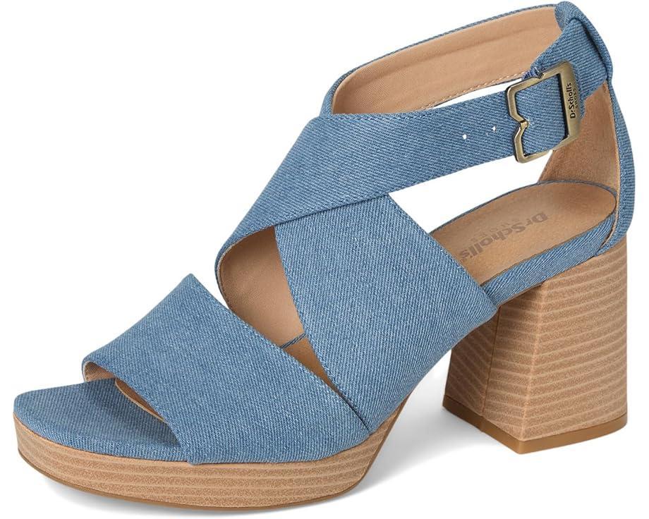 Dinzin Double Band Heeled Sandals Product Image