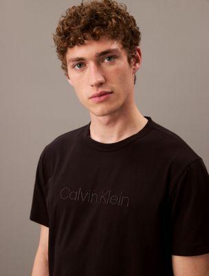 Calvin Klein Men's Calvin Klein Logo Sleep T-Shirt - White - S Product Image