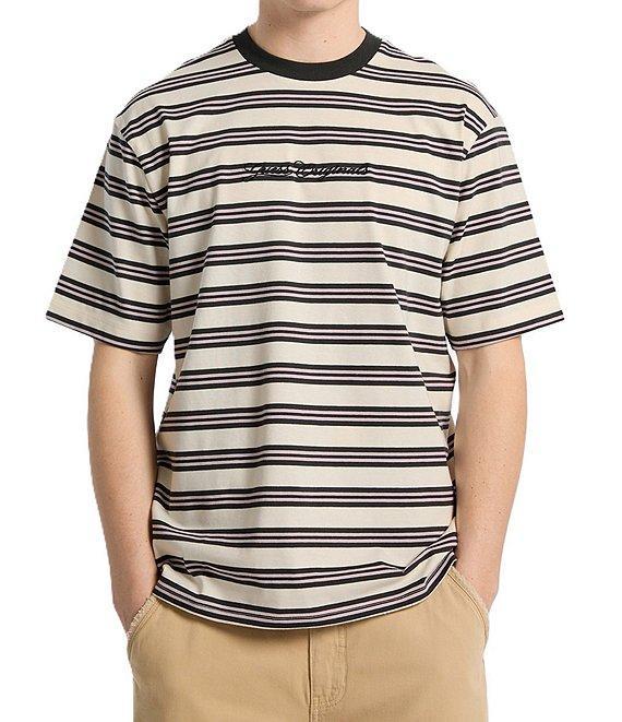 Guess Go Horizontal Stripe Short Sleeve T-Shirt Product Image