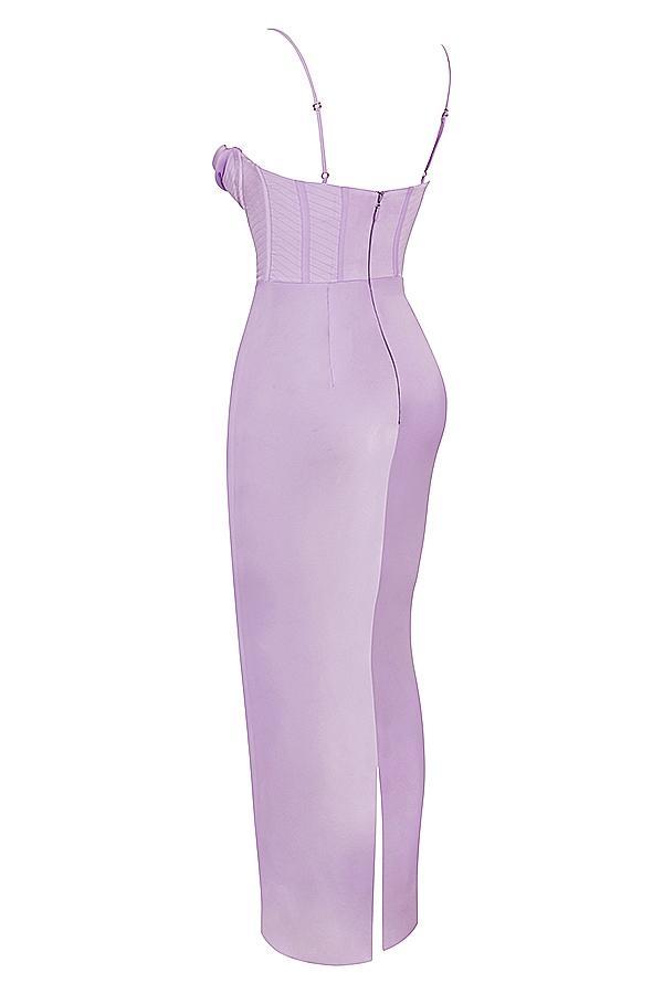 Charmaine Lavender Corset Maxi Dress Product Image