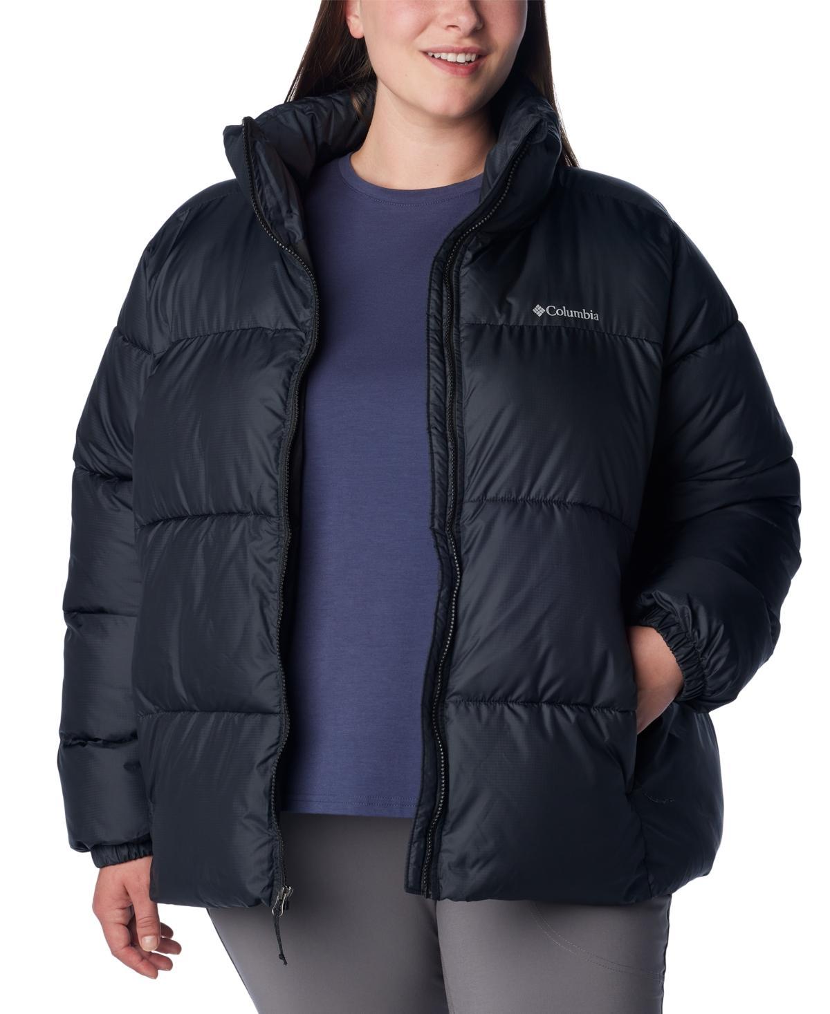 Plus Size Columbia Puffect II Full Zip Puffer Jacket, Women's, Size: 2XL, Black Product Image