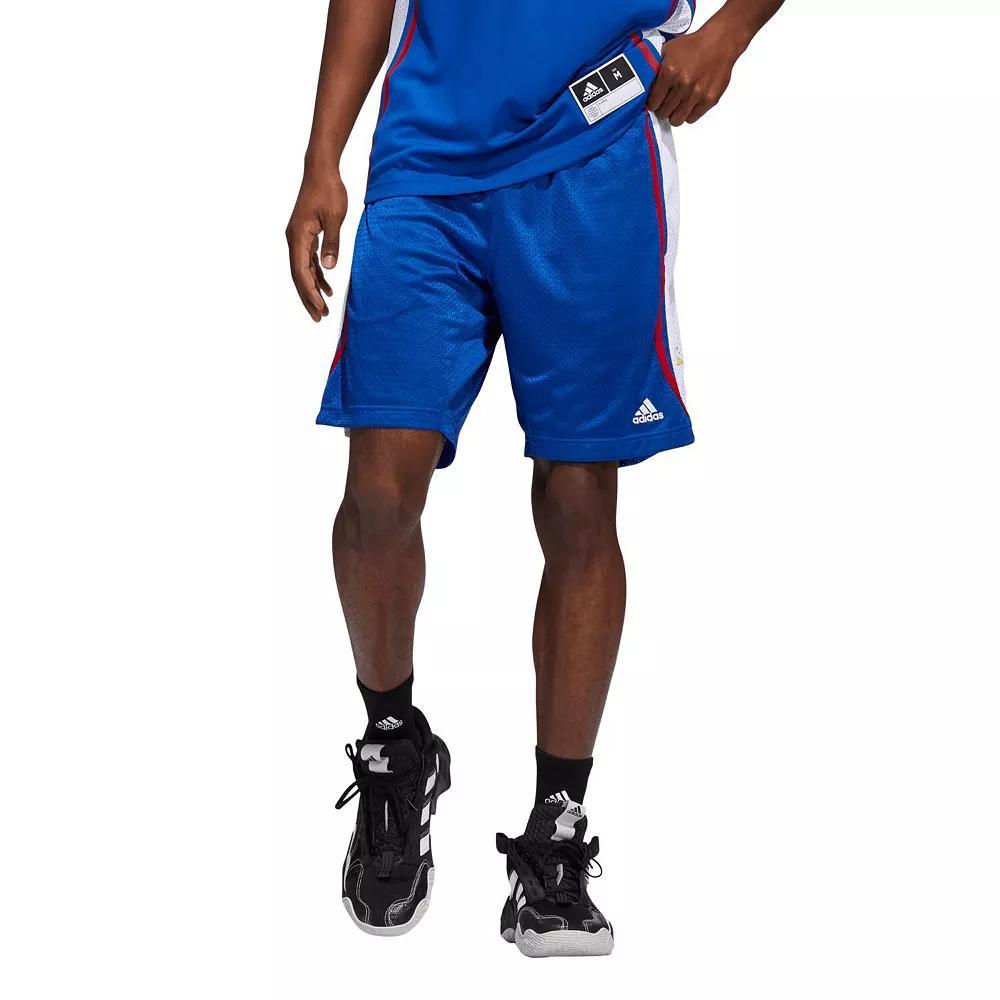 Men's adidas Royal Kansas Jayhawks Swingman AEROREADY Basketball Shorts, Size: Large, Blue Product Image