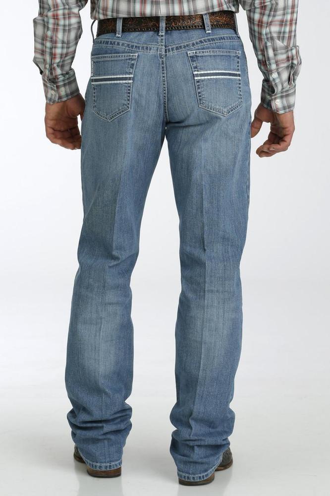 SALE Cinch® Men's White Label Relaxed Medium Stone Straight Leg Jeans Product Image