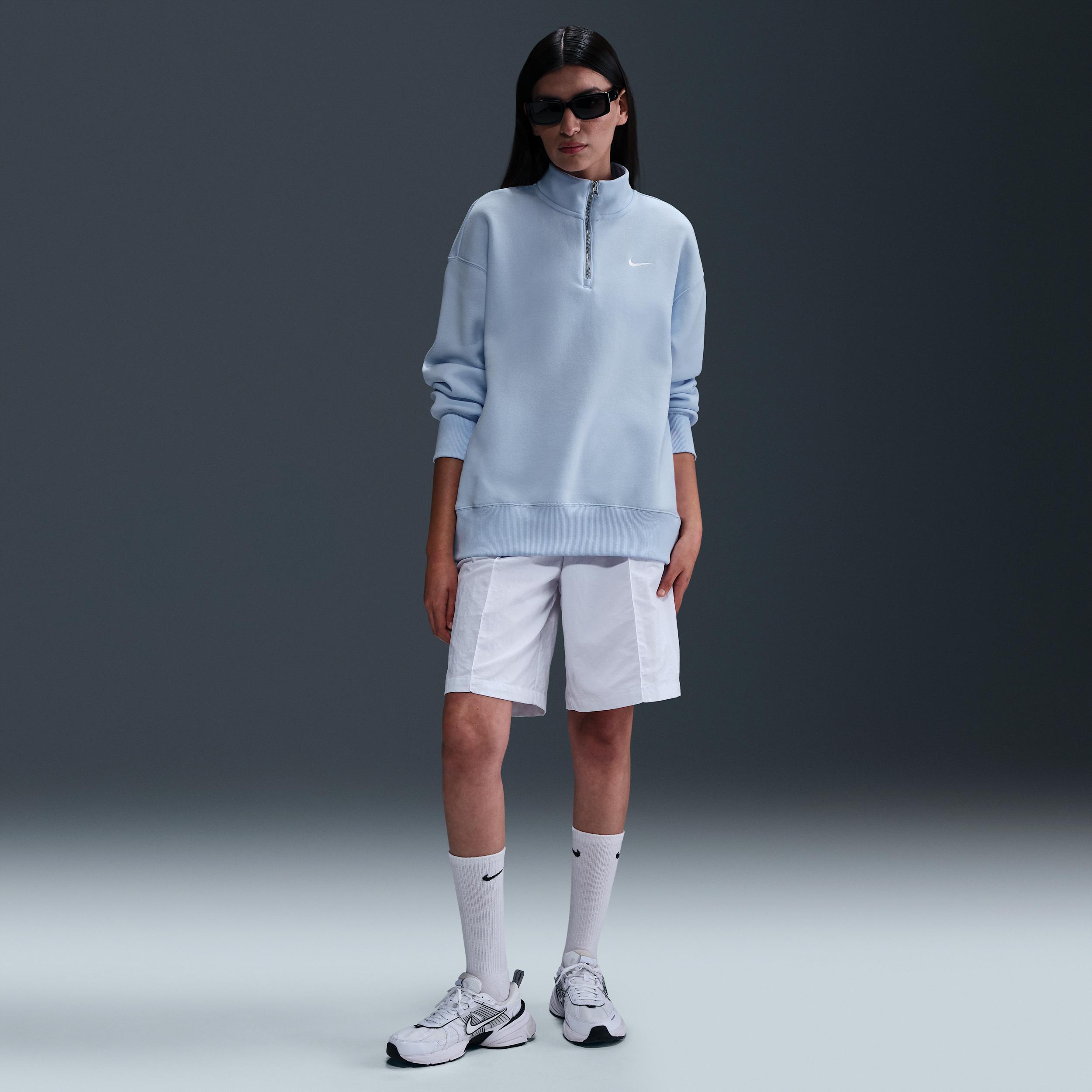 Women's Nike Sportswear Phoenix Fleece Oversized 1/4-Zip Long Sweatshirt Product Image