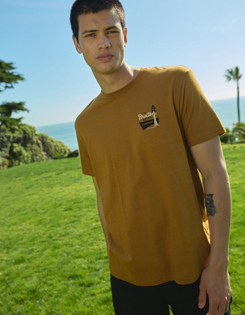 BRIXTON Howell Mens Tee - GOLD Product Image