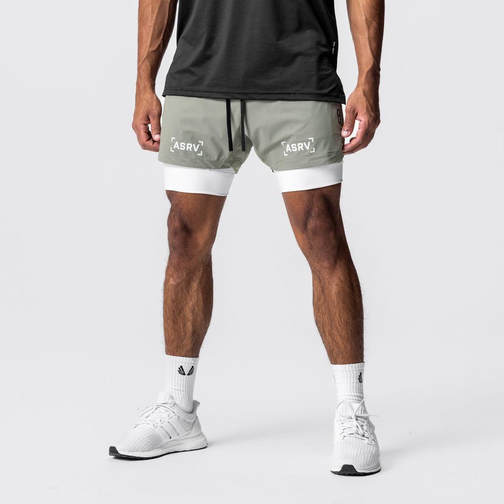 0622. Tetra-Lite® 5" Liner Short - Sage/White Product Image