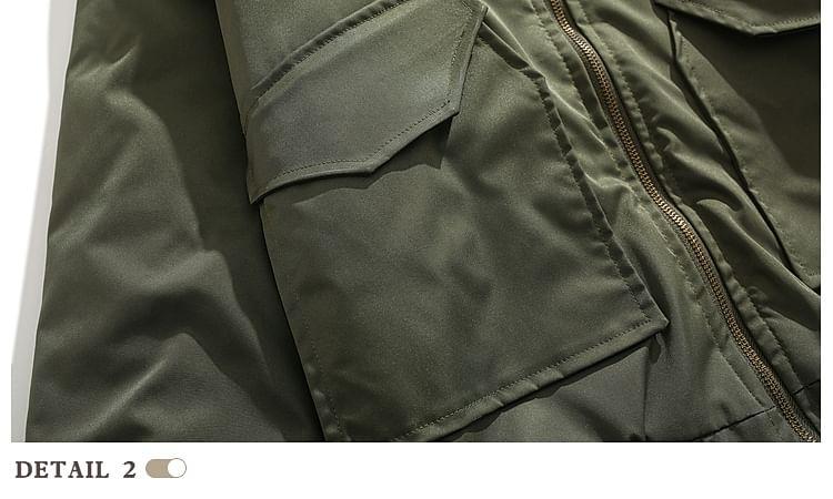 Fleece Lined Zip-Up Padded Jacket Product Image