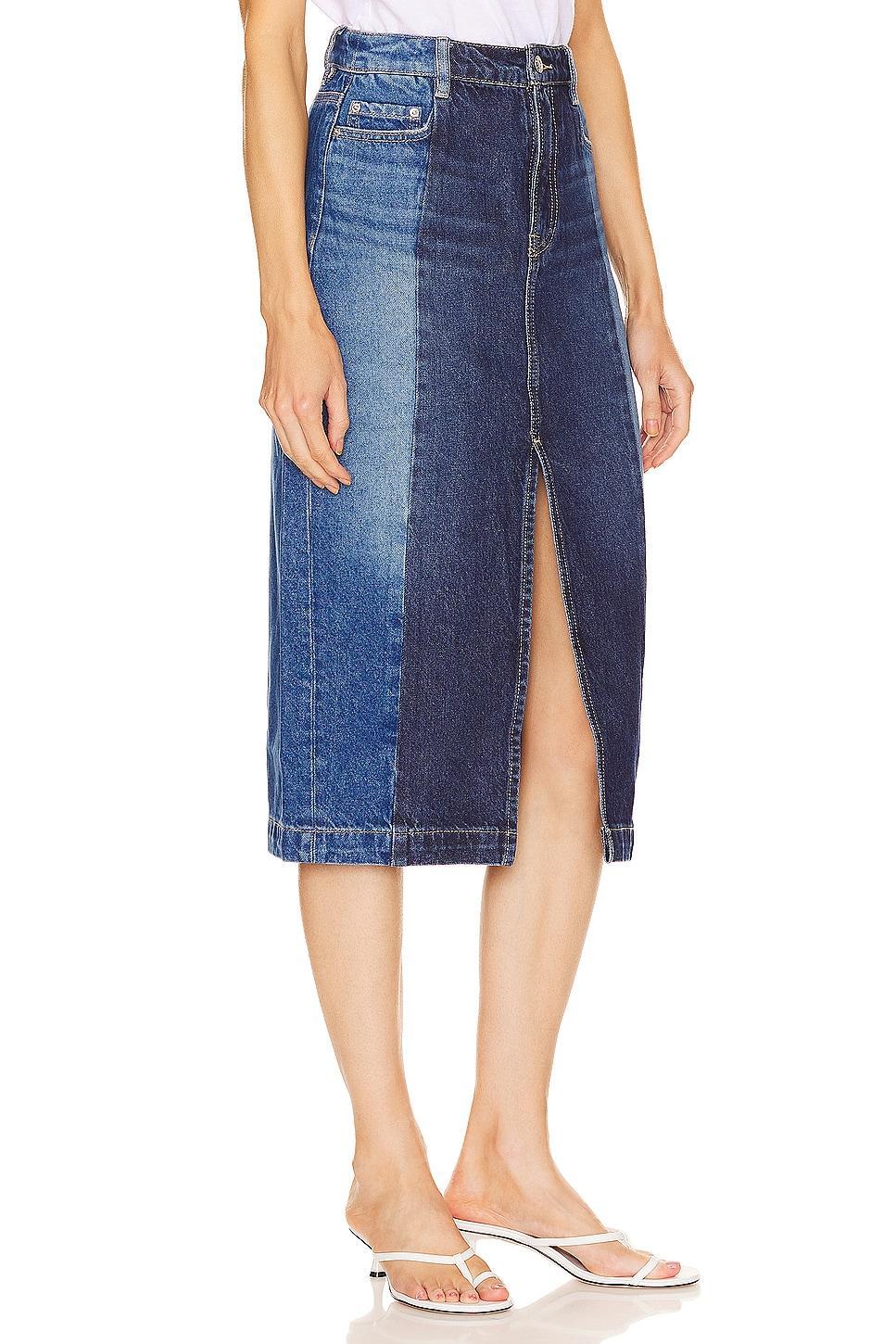 Robin Seamed Tonal Midi Skirt GRLFRND Product Image