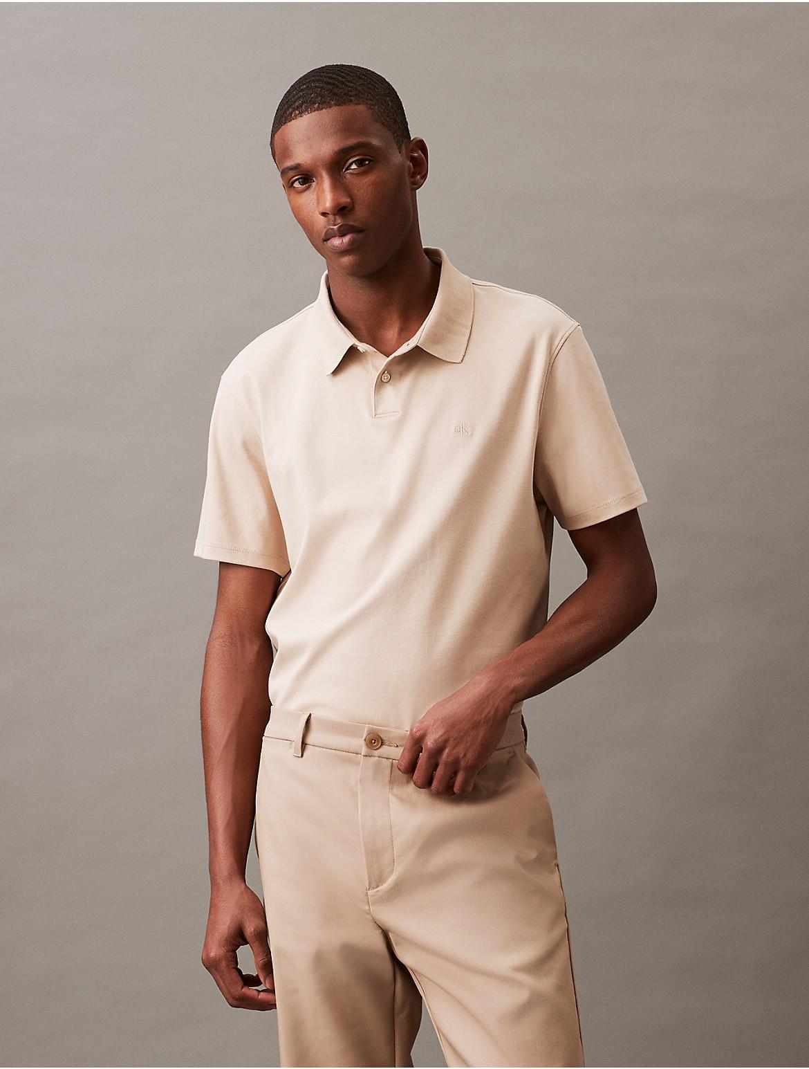 Calvin Klein Men's Supima Cotton Polo Shirt - Blue - XS Product Image