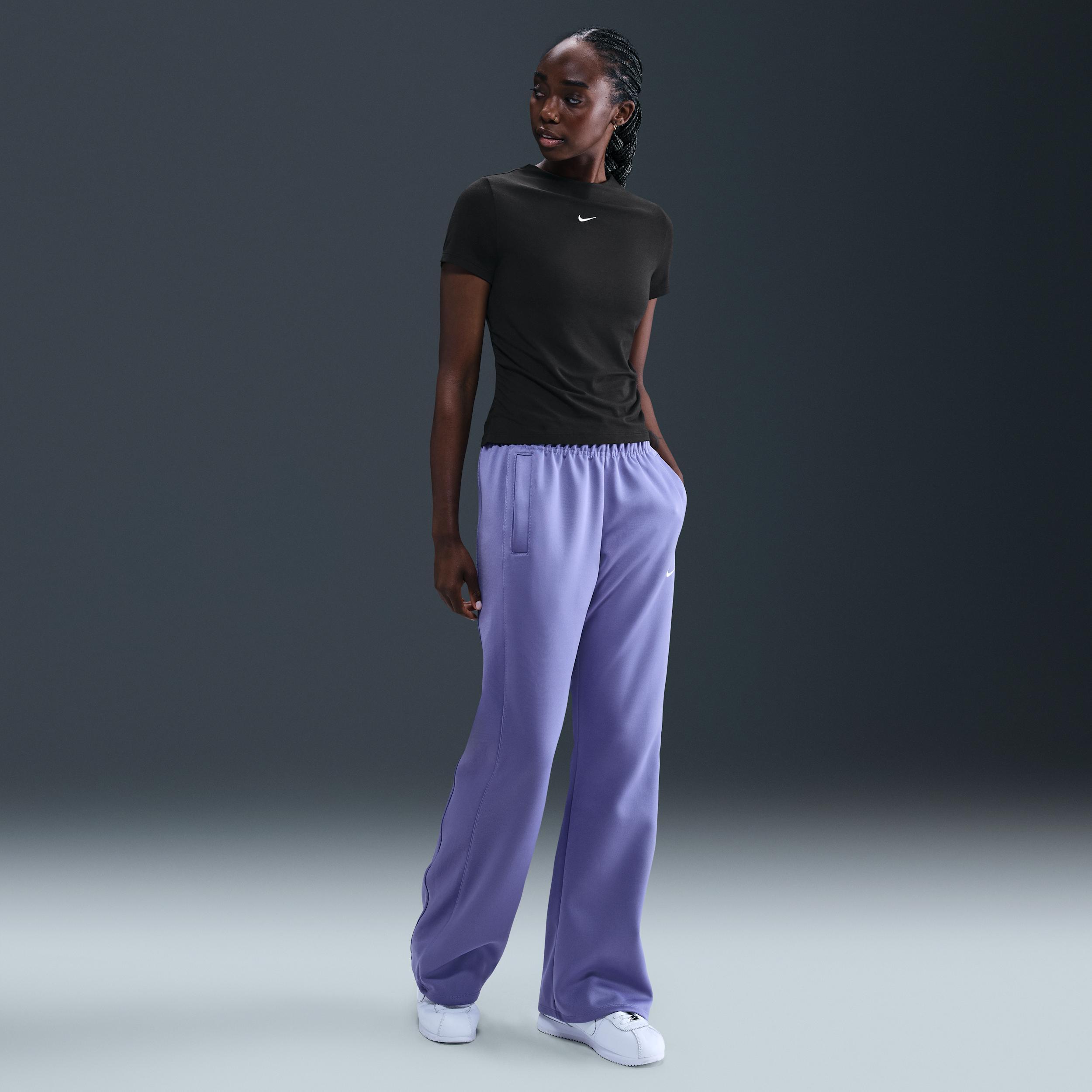 Nike Sportswear Chill Knit Women's Tight Short-Sleeve Mock-Neck Top Product Image