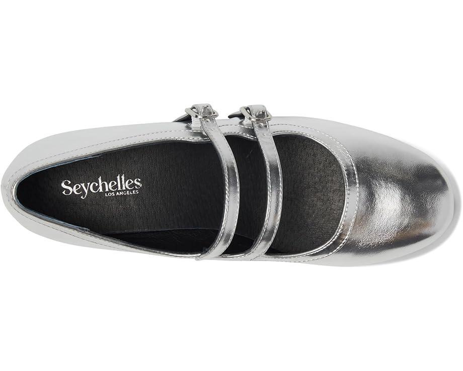 The Nettie Heeled Mary Jane in Metallic Leather Product Image