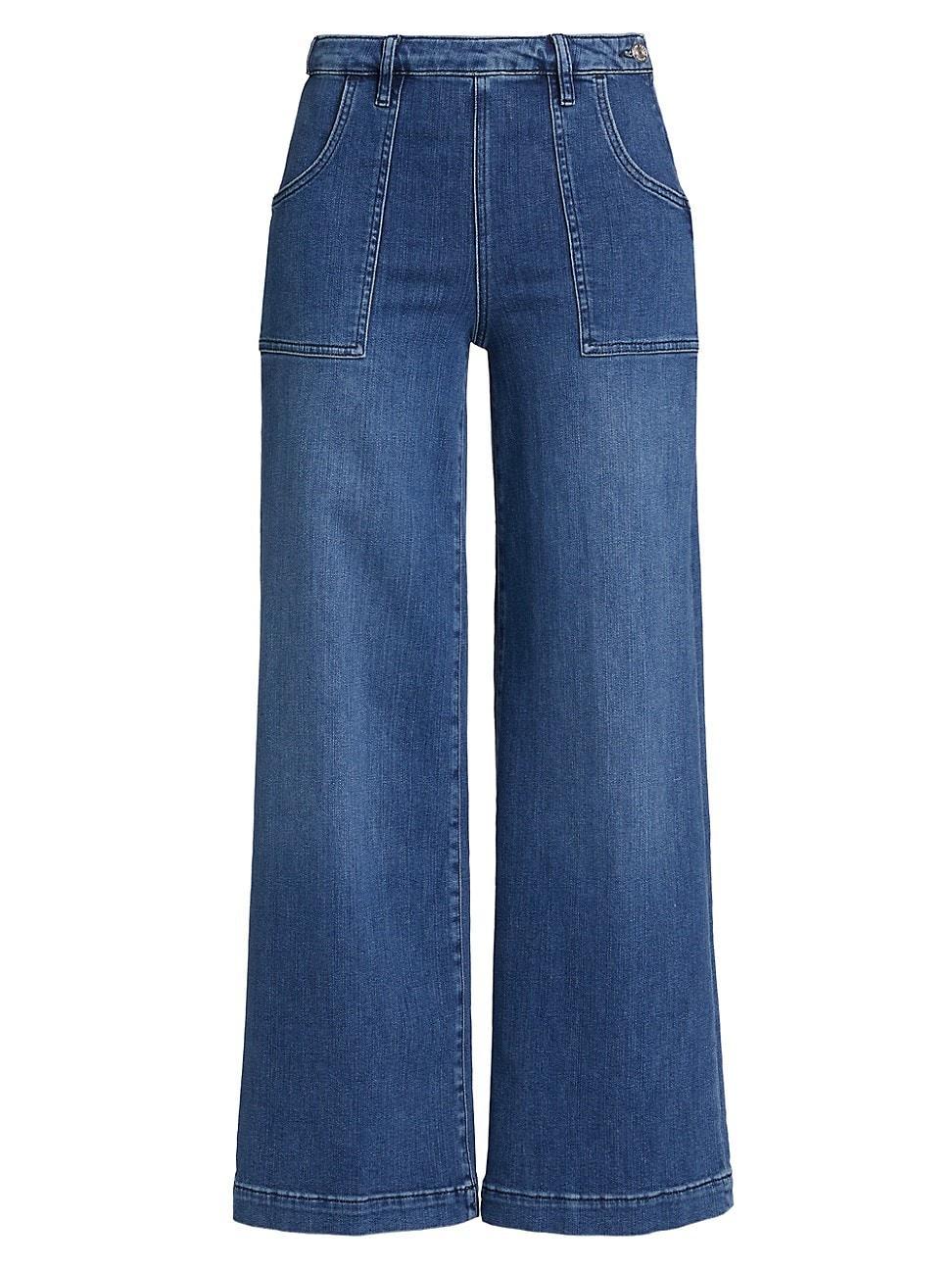 Womens Francoise Wide-Leg High-Rise Jeans Product Image