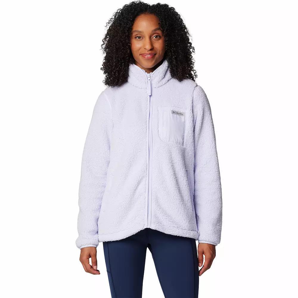 Women's Columbia West Bend II Full-Zip Fleece Jacket, Size: Large, Chalk Product Image