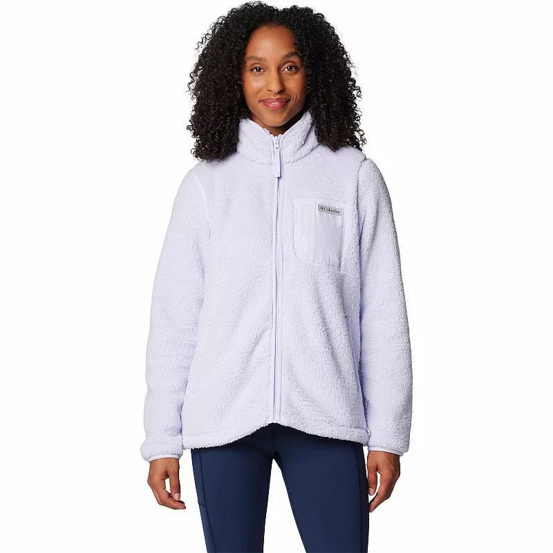 Women's Columbia West Bend II Full-Zip Fleece Jacket, Size: Large, Chalk Product Image